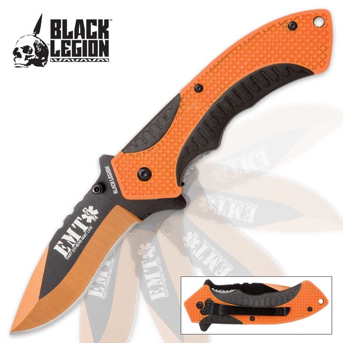 Black Legion EMT Rescue Pocket Knife