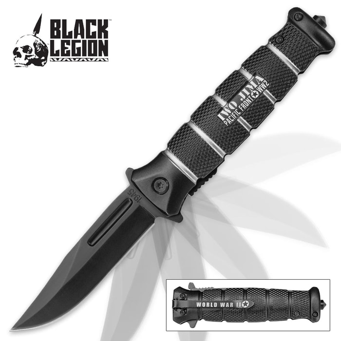 Black Legion Iwo Jima Assisted Opening Tactical Pocket Knife