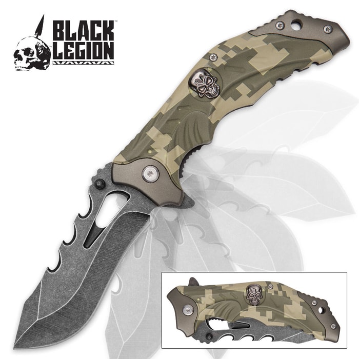 Black Legion Digi-Camo Pocket Knife