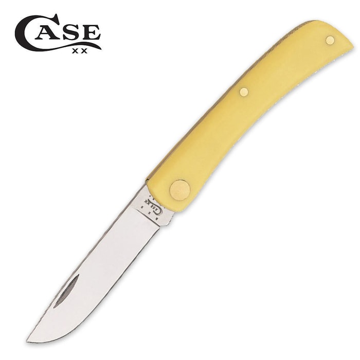 Case Chrome Vanadium Yellow Sod Buster Folding Pocket Knife