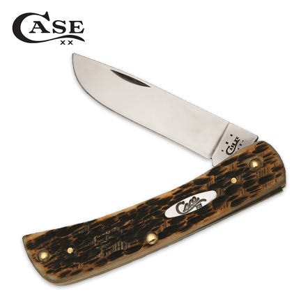 Case Amber Bone Sod Buster Jr. Folding Pocket Knife