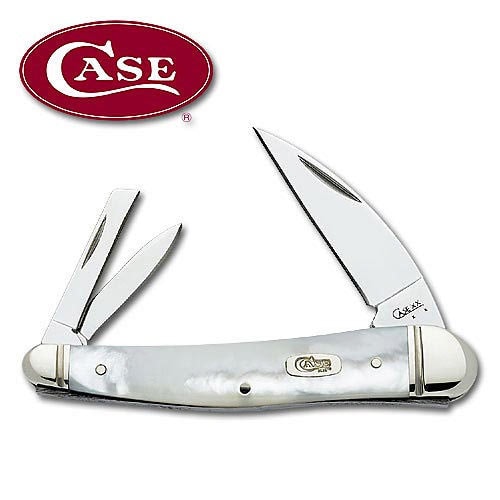 Case Mother of Pearl Seahorse Whittler Folding Knife