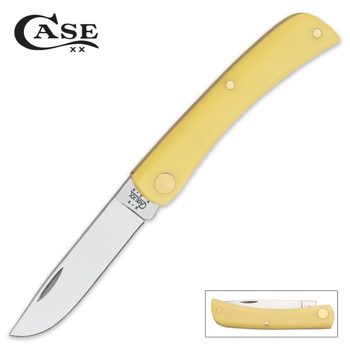 Case CV Yellow Sod Buster Jr Pocket Knife