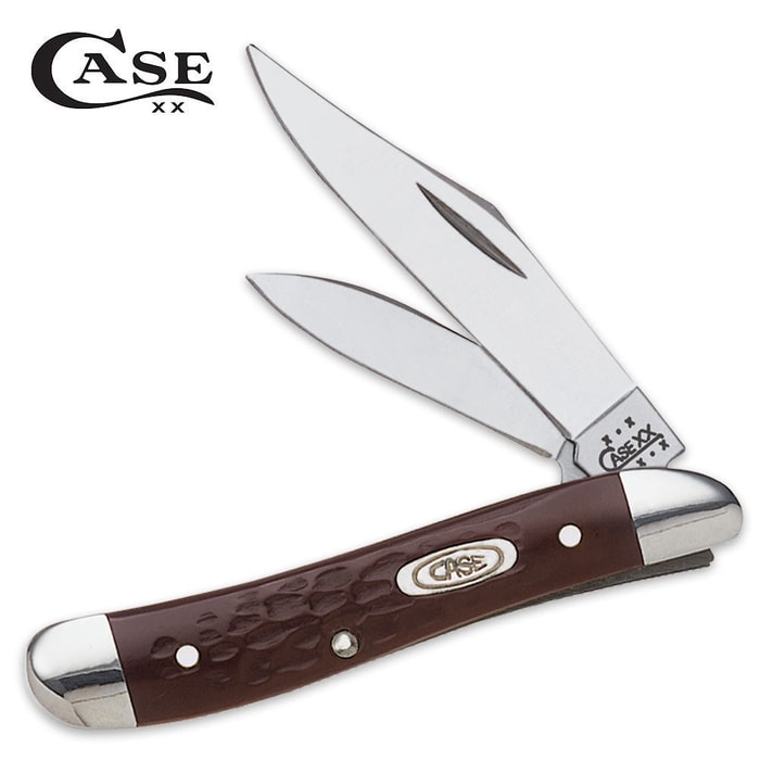Case Brown Synthetic Peanut Pocket Knife