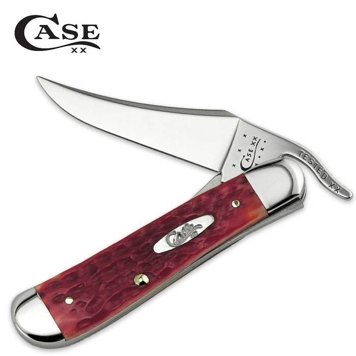 Case Red Bone Chrome Vanadium Russlock Folding Pocket Knife