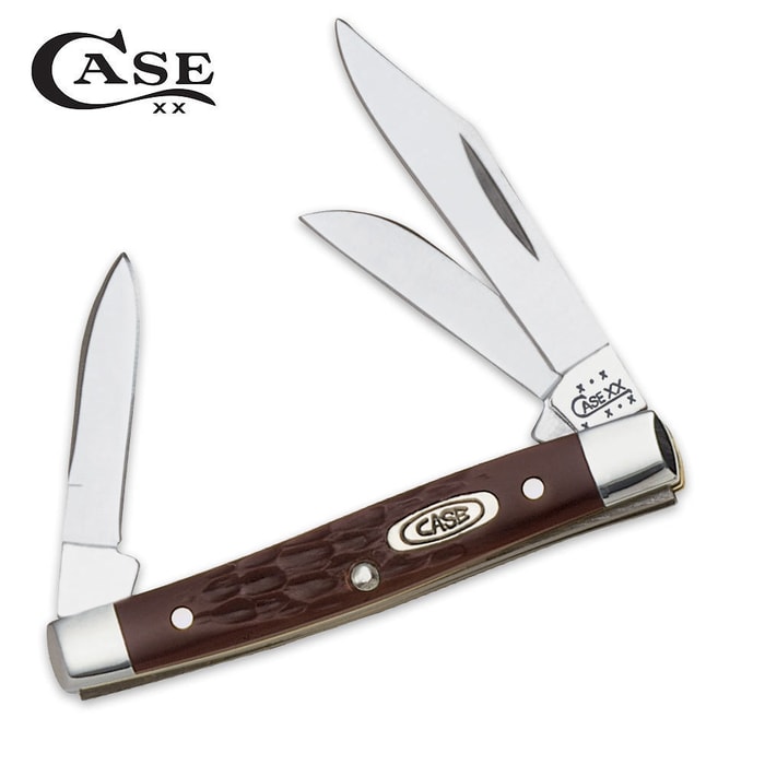 Case Brown Synthetic Small Stockman Folding Knife