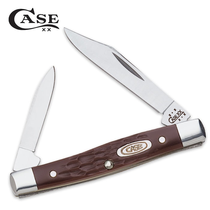 Case Brown Synthetic Small Pen Folding Knife