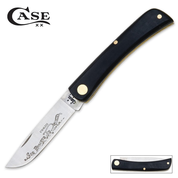 Case Black Sod Buster Jr Pocket Knife