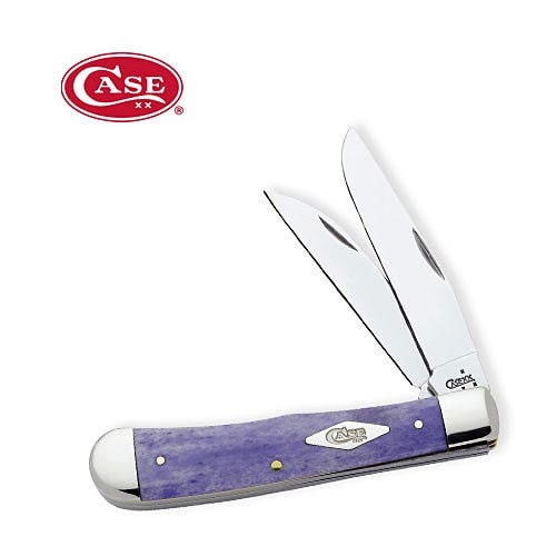 Case 13154 Smooth Ultra Violet Wahrncliffe Trapper Folding Knife