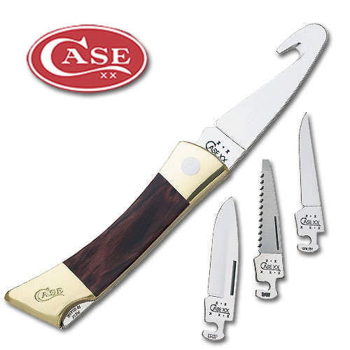 Case Rosewood XX Changer Gut Hook Folding Knife