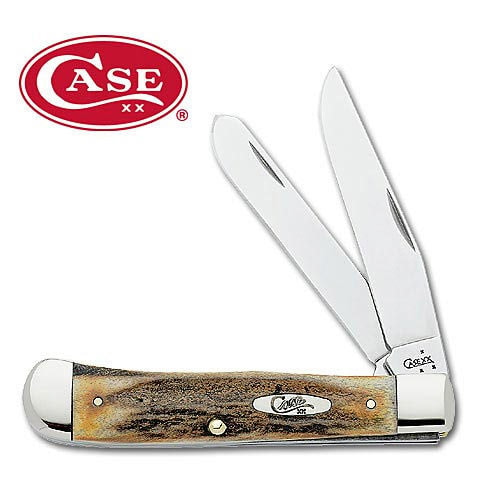 Case Genuine India Stag Trapper Folding Knife