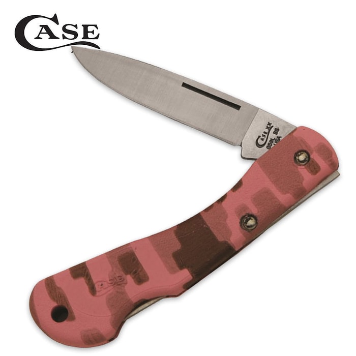 Case Mini Blackhorn Pink Camo Folding Pocket Knife