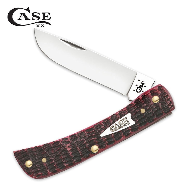 Case Tru-Sharp Surgical Steel Raspberry Bone Sod Buster Folding Pocket Knife