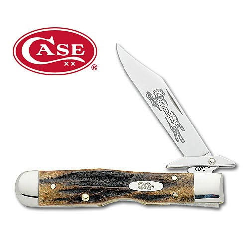 Case Genuine Stag Cheetah Cub Folding Knife