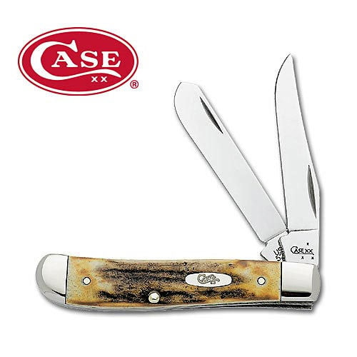 Case Genuine India Stag Mini Trapper Folding Knife