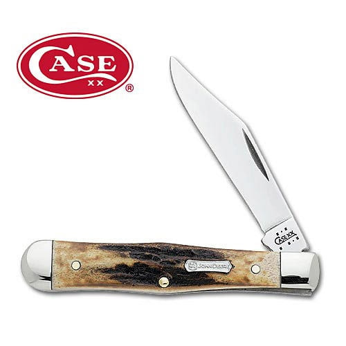 Case John Deere Genuine Stag Jack Folding Knife