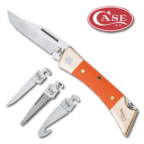 Case Orange G10 XX Changer Gut Hook Folding Knife