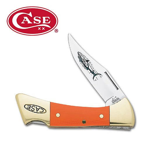 Case Orange G10 Gunstock Folding Knife