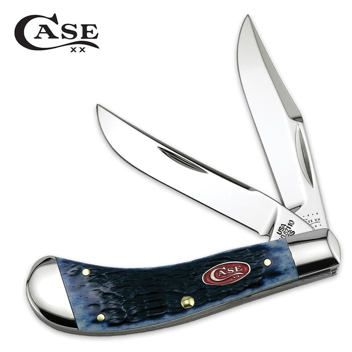 Case Navy Blue Saddlehorn Folding Knife