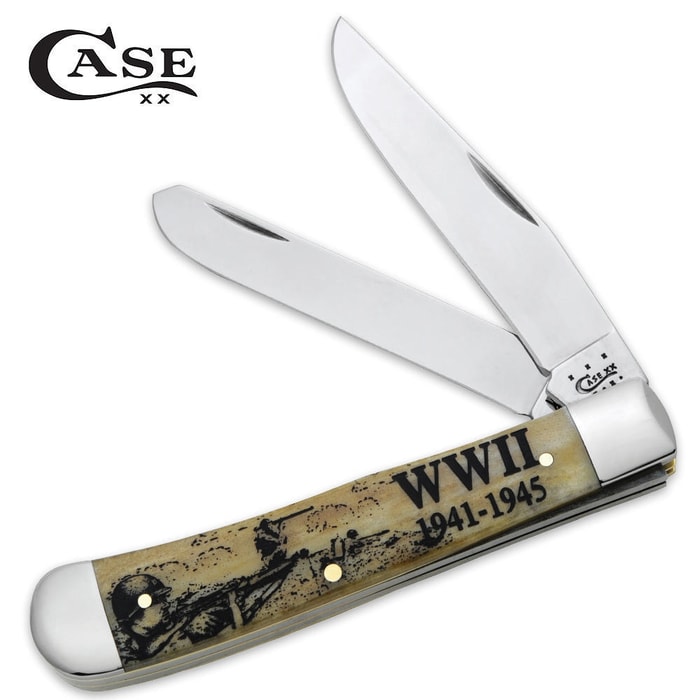 Case WWII Special Edition Trapper Pocket Knife