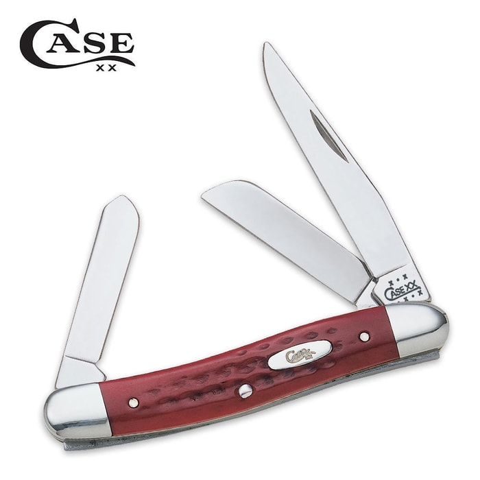 Case Pocket Worn Old Red Medium Stockman Folding Knife