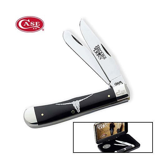 Case Brooks & Dunn Black Synthetic Trapper Set
