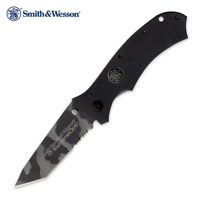 Smith & Wesson Extreme Ops Camo Tanto Serrated