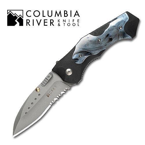 Columbia River Scarab Serrated Folding Knife