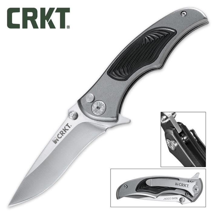 CRKT Tighecoon Pocket Knife Push Button Lock