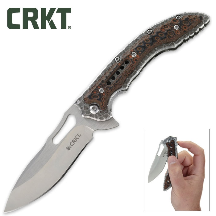 CRKT Ikoma Fossil Pocket Knife 4in