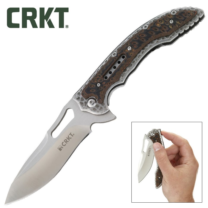 CRKT Ikoma Fossil Pocket Knife 5in