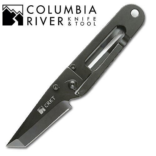 Columbia River Black Kiss Plain Folding Knife