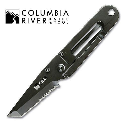 Columbia River Black Kiss Serrated Folding Knife
