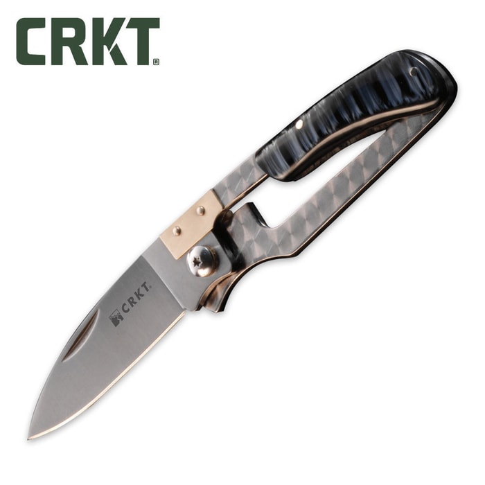 Columbia River Slip KISS 2 Anthracite Scales Folding Knife