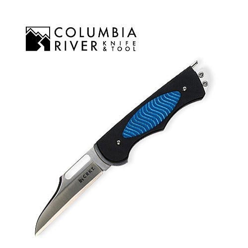 Columbia River Edgie 2 Self Sharpening Blue Scale Folding Knife