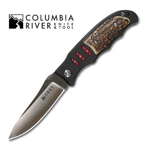 Columbia River Lake Sentinel Stag Folding Knife