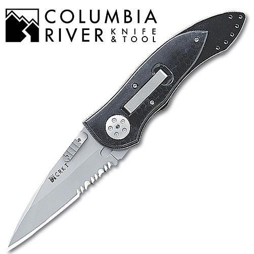 Columbia River Elishewitz E-Lock Serrated Folding Knife