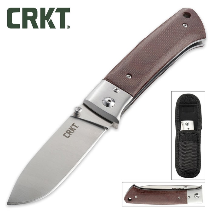 CRKT Torreya Folding Pocket Knife With Sheath