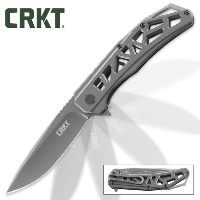 CRKT Gusset Pocket Knife | IKBS Ball Bearing Pivot System | Open-Frame Design