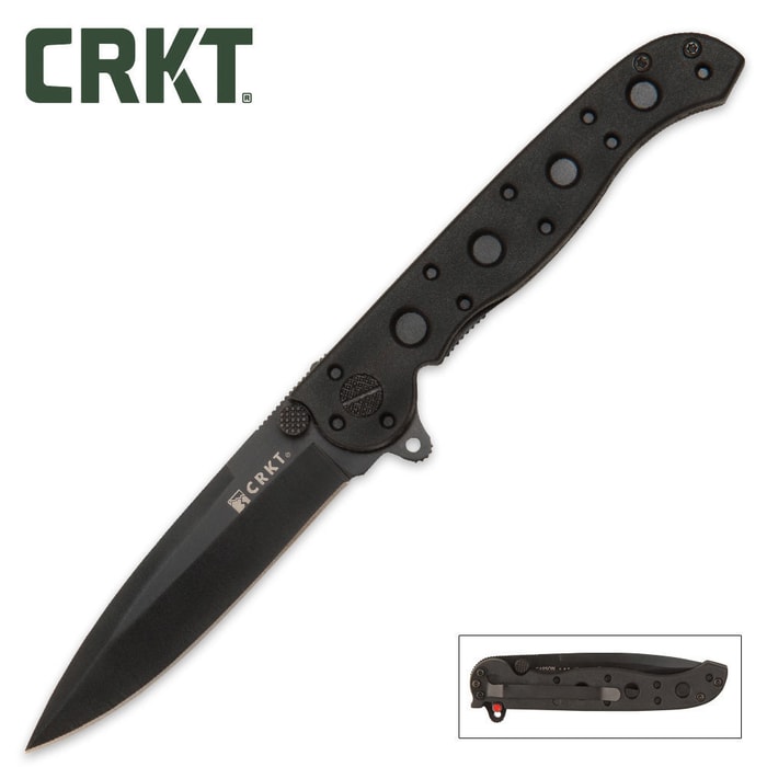 CRKT M-16Z Tactical Pocket Knife Black Zytel