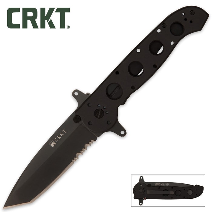 Columbia River M16 14 Special Forces Tanto Black Blade
