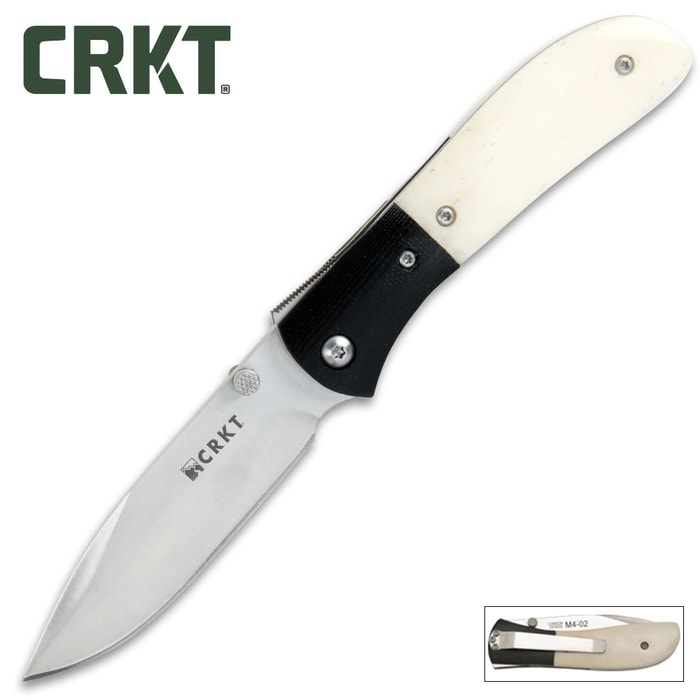 CRKT M4 Carson Assisted Opening Pocket Knife - Bone Handle