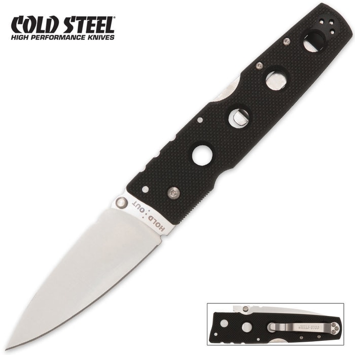 Cold Steel Hold Out Folding Knife Large Serrated Edge