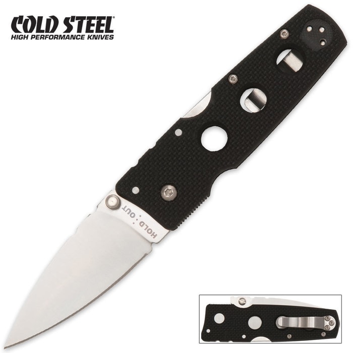 Cold Steel Hold Out Folding Knife Plain Edge
