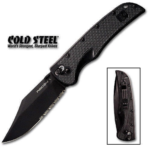 Cold Steel Recon 1 Clip Point Half Serrated Folding Knife