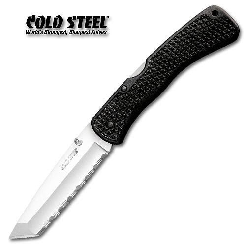 Cold Steel Large Voyager Tanto Point Serrated Folding Knife