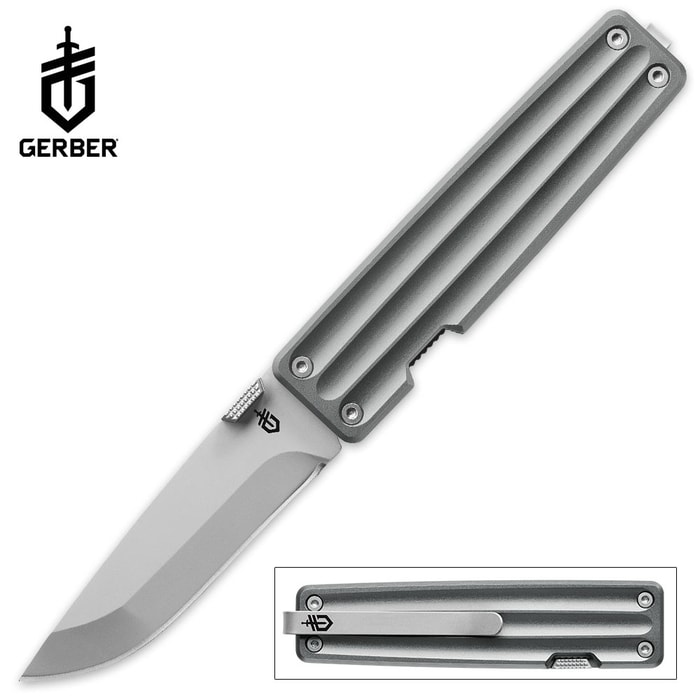 Gerber Pocket Square Pocket Knife - Aluminum Handle