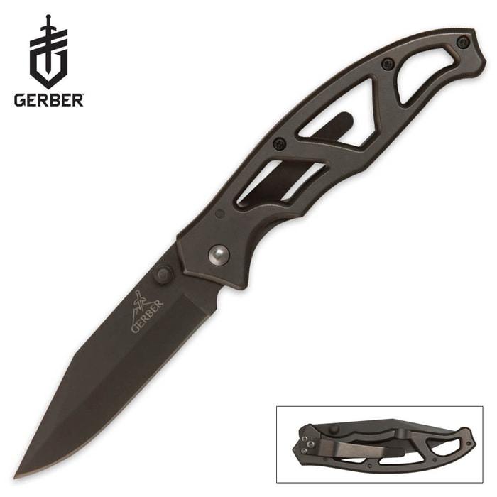 Gerber Paraframe Pocket Knife Black
