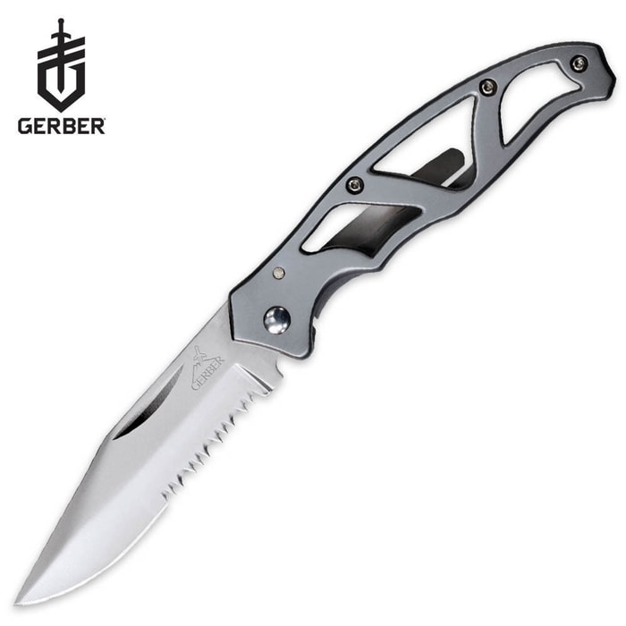Gerber Paraframe Mini Serrated Pocket Knife