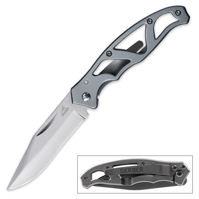 Gerber Mini Paraframe Stainless Steel Pocket Knife